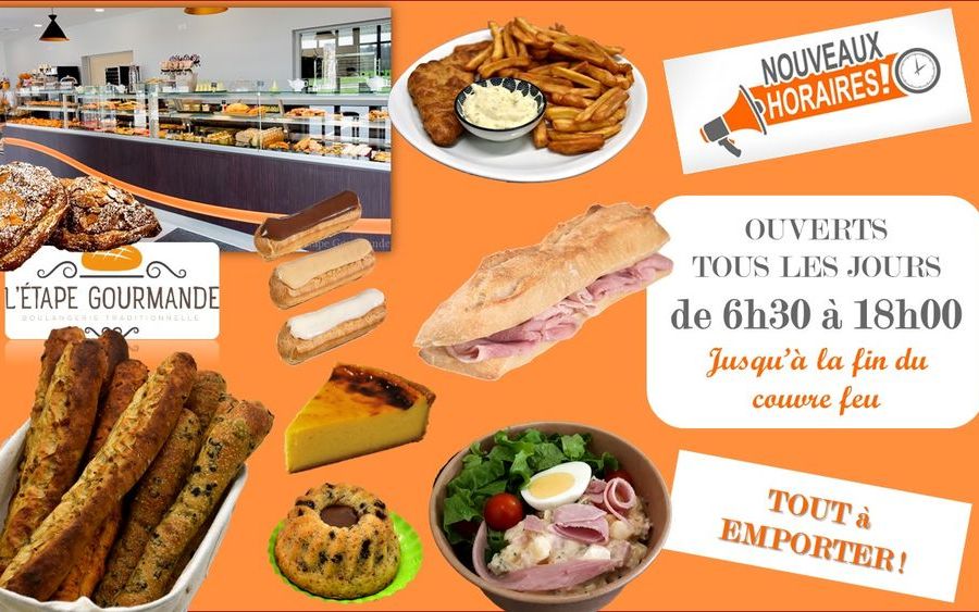 NOUVEAUX HORAIRES L'Étape Gourmande