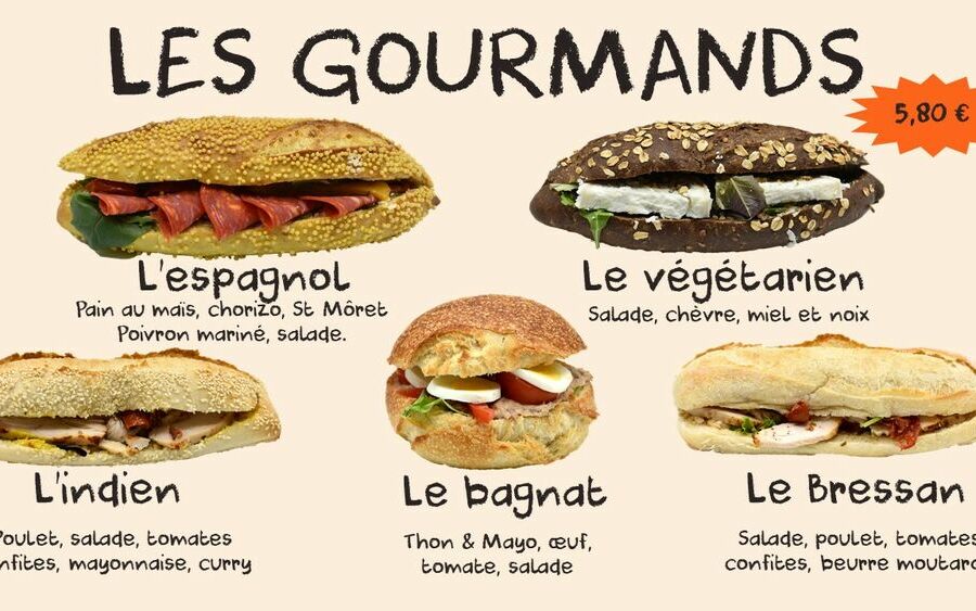 Les sandwichs Gourmands